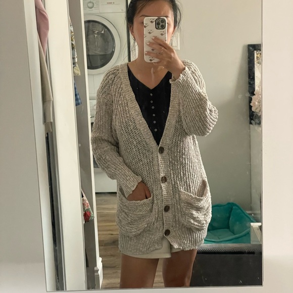 Beige Knit Cardigan - one size - Picture 7 of 7